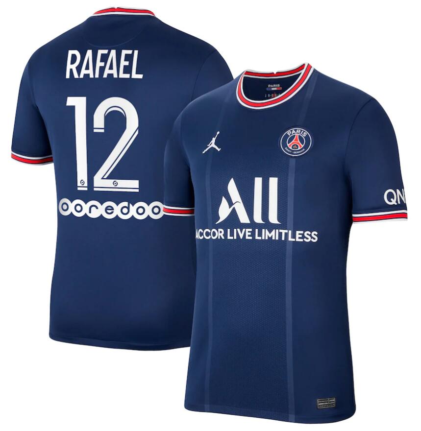 2021/22 Maillot PSG Domicile Soccer Jersey Shirt Rafael 12